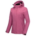 thumbnail image 4 of Little Donkey Andy Women's Waterproof Hiking Skiing Jacket with Removable Hood, Fleece Lined Winter Warm Rain Coat Rose XL, 4 of 8