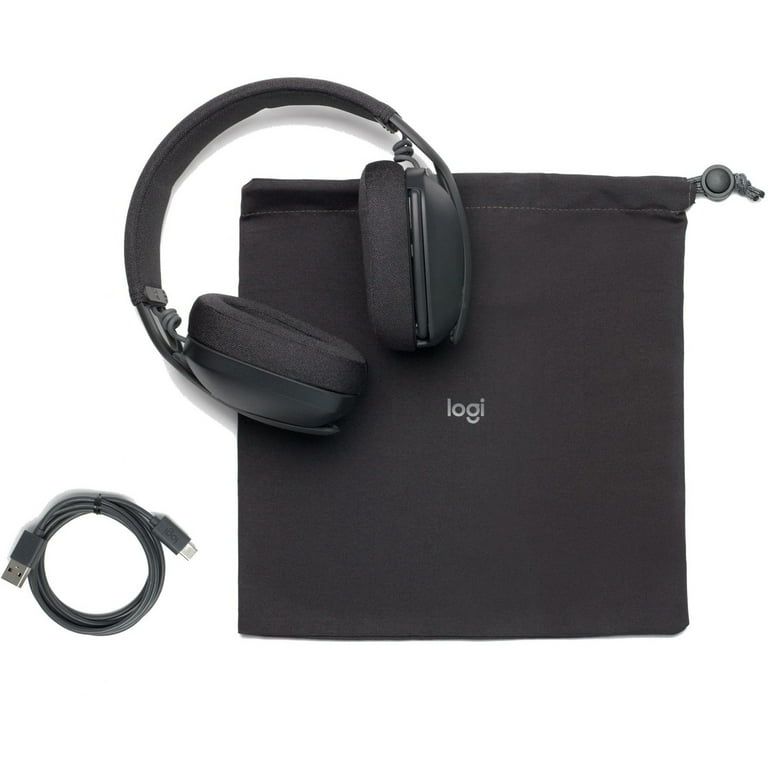 Logitech Zone Vibe 100 Over Ear Wireless Headset, Noise