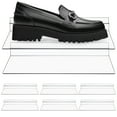 thumbnail image 1 of HEATSHAKING 8Pcs Transparent Wall Shoe Shelves with Durable Accessories for Retail, 1 of 8