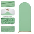 thumbnail image 4 of SUKAIKEQA Wedding Arch Cover Spandex Arch Backdrop Cover (7.2FT,6.6FT,6FT) Set of 3 Arch Stand Covers Stretchy Backdrop for Birthday Party Decoration Baby Shower,Mint green, 4 of 6