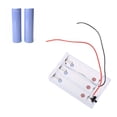 thumbnail image 3 of COOLHOOD 3-Slot 18650 Battery Holder Parallel Connection Battery Storage Case with Switching Cable Cord for Small Electronics, 3 of 3