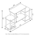 thumbnail image 2 of Soporte para TV Furinno Turn-N-Tube sin herramientas, marrón oscuro/negro, 2 of 7