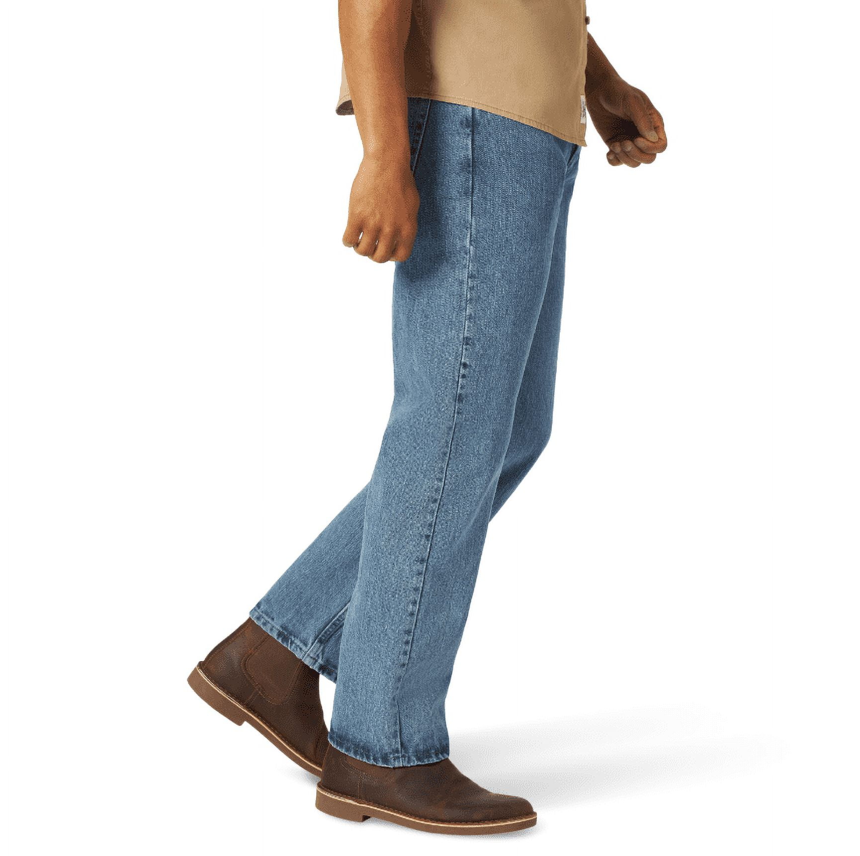 Wrangler Men's and Big Men's Regular Fit Cotton Jeans