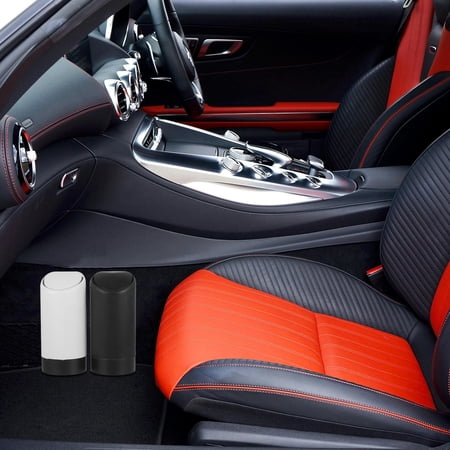 RENACLIPY 2Pcs Lightweight Small Trash Can for Car with Lid Portable Bin for Vehicle and Home