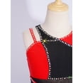 thumbnail image 5 of Choomomo Kids Girls Ballet Dance Tutu Dress Latin Dance Leotard Hip Hop Jazz Performance Outfits Bodysuit Red 12, 5 of 7