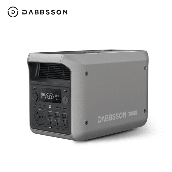 Dabbsson 3000L Portable Power Station 3072Wh Capacity, Solar Generator, 3000W AC Output for Outdoor Camping,Home Backup,Emergency,RV,off-Grid
