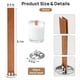 thumbnail image 3 of Mechas de Madera para Velas, 100 Mechas de Madera para Hacer Velas, Mechas de Madera + Clips de Metal para Hacer Velas, Manualidades con Velas A, 3 of 7