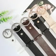 thumbnail image 6 of Women Leather Belts,Plus Size Fashion Soft Faux Leather Jeans Belts with O-Ring Buckle, 6 of 6