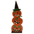 thumbnail image 1 of HUASHENG Halloween Decorations Happy Halloween Table Decorations Table Centerpieces Wooden For Halloween Dinner Table Topper Tray Room Decor Scary Dec, 1 of 6