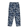 thumbnail image 5 of Naloa Dragon Print Women’s Ultra-Soft Comfy Pajama Lounge Pants with Pockets & Drawstring, 5 of 8
