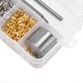 thumbnail image 2 of Grommet Tool Kit Metal Iron Colored Electroplated Eyelet Tool Set For Shoes Bags Clothing Shoelaces With Storage Box, 2 of 3