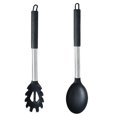 thumbnail image 1 of 2 Pcs Ustensiles de Cuisine Antiadhésifs avec Poignée en Acier Inoxydable, Sans bpa, 1 of 5