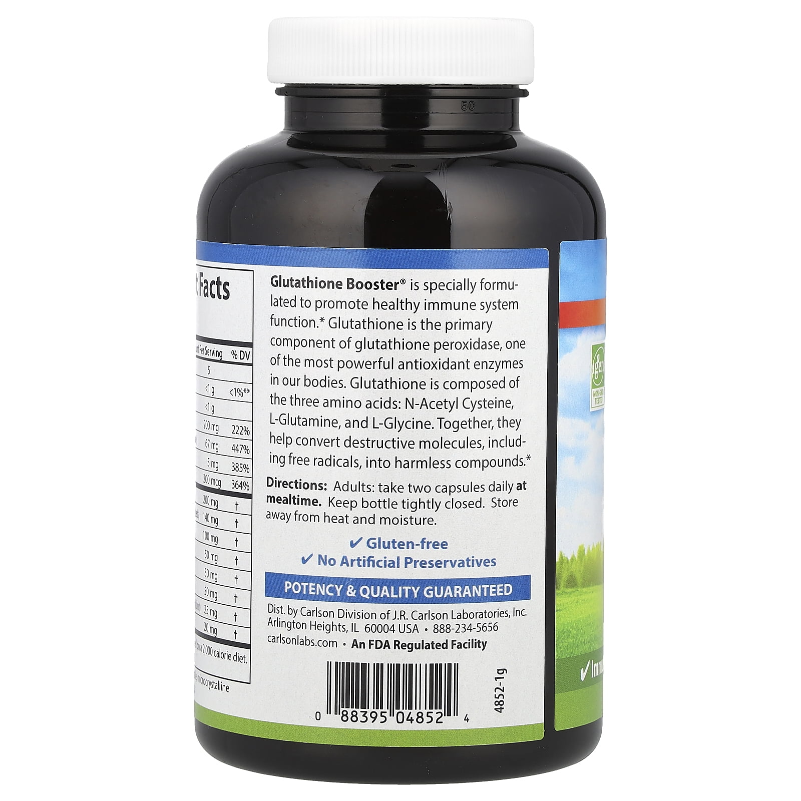 Carlson Glutathione Booster®, 180 Capsules