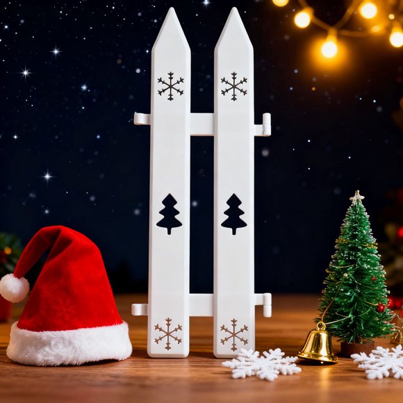 RKSTN christmas deals Christmas Tree Fences Plastic Picket Christmas Tree Fence Decoration Garden Fence For Home Garden Parties Yard Plants Borders