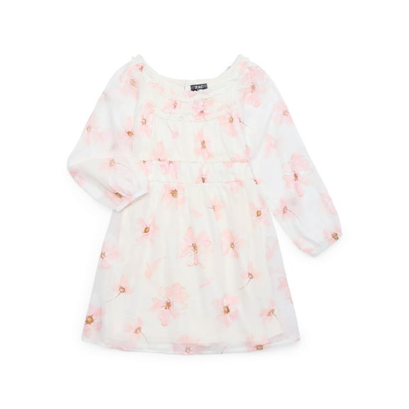 Zac Kids Girls Ruffle Floral Print Dress, Sizes 4-18