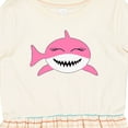 thumbnail image 4 of Inktastic Cute Pink Shark Girls Toddler Dress, 4 of 5