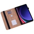 thumbnail image 3 of compatible Samsung Galaxy Tab S9/S9 Fe Embossed Striped Leather Case Blue (GET IT)_Gift Of G, 3 of 5