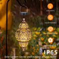 thumbnail image 4 of Farol solar MZAIHOUPAI colgante para decoración de jardín al aire libre, 4 of 7