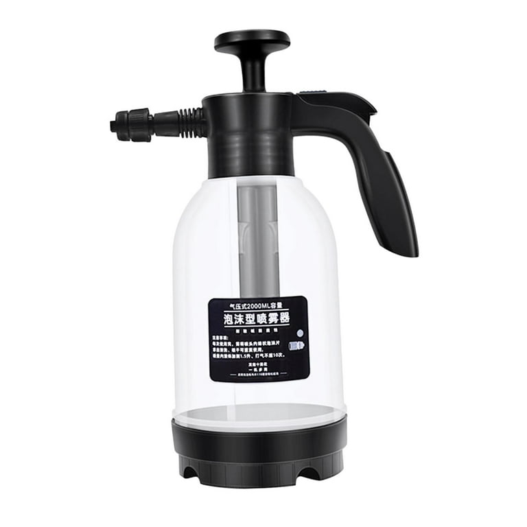 .0L Car Wash Pump Manual Foaming Sprayer High Pressure Spraying for Home,  Lawn, Garden, Car Detailing and More Easy Operation Durable