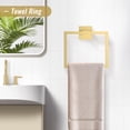 thumbnail image 4 of Juego de accesorios de baño YACVCL en oro cepillado, 5 piezas, 4 of 7