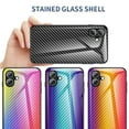 thumbnail image 6 of Allytech Gradient Case for iPhone 16 Plus, Slim Fit Lightweight Carbon Fiber Rugged Tempered Glass Back + Soft TPU Bumper Shockproof Drop Protection Stylish Cover Case - Dazzle, 6 of 10