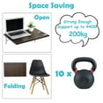 16 inches Black Folding Hardware Brackets, Heavy Duty Wall Mounted Work ...