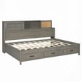 thumbnail image 4 of Full Size Gray Daybed - 3 Storage Drawers & USB Ports, 4 of 21