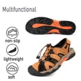 thumbnail image 4 of Mens Sports Sandals Outdoor Non-slip Hiking Shoes Summer Comfortable Beach Shoes Lightweight Closed Toe Water Shoes Yellow 10 UK, 4 of 7