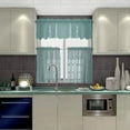 thumbnail image 2 of Lace Flower Window Balcony Short Curtain Gauze Kitchen Valance Drape Home Decor, 2 of 8