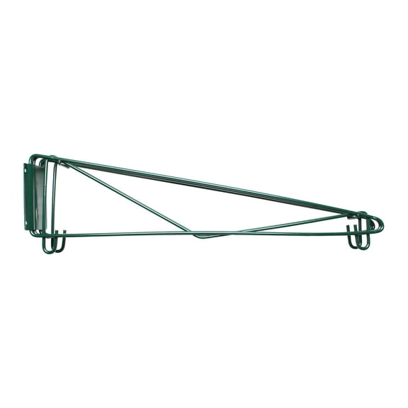 Excellante 24" direct wall bracket, double shelf support, green epoxy, comes in each