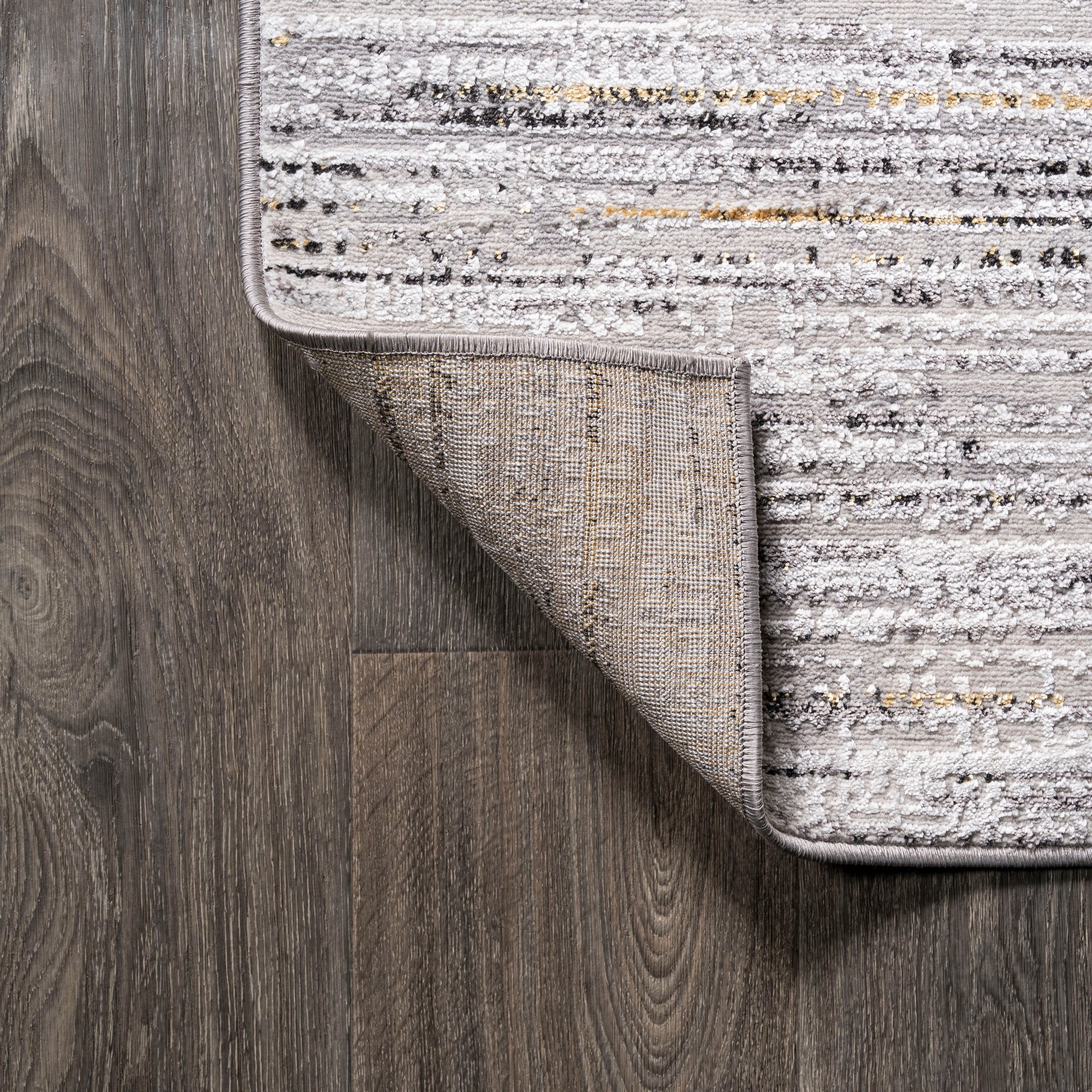 JONATHAN Y SILK ORCHID 4 x 6 Area Rug, Loom Strie - Gray/Black, SOR200A-4