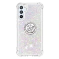 thumbnail image 3 of CCSmaller Glitter Clear Sparkly Bling Case for Samsung Galaxy A54 5G , Flowing Liquid Quicksand Cover with Diamond Ring Holder Case for Samsung Galaxy A54 5G LSZ Colorful, 3 of 8