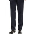 thumbnail image 5 of Salvatore Exte Men's Suit Modern Two Button Jacket Flat Front Pants Striped Dark Navy, 5 of 6