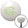 thumbnail image 1 of American Shifter  Green Rose with no Stem White Retro Shift Knob with M16 x 1.5 Insert Shifter Auto, 1 of 1