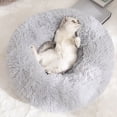 thumbnail image 3 of Guiexla Calming Dog Bed Washable Round Soft Dog Nest with Non-slip Bottom Fluffy Plush Faux Fur Pet Bed for Small Medium Large Dogs Cats, 3 of 8