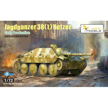 VESPID VS720022 1/72 Scale Jagdpanzer38(t)Hetzer  Early Production Model Kit