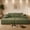 Double Green, variant on FFH 65"L Chaise Lounge Chair Indoor, Plush Cloud Couch Boneless Sleeper Sofa with Cup Holders and Side Pockets, Gray