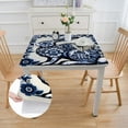 thumbnail image 2 of Acheng Porcelain Design Square Tablecloth Washable for Home Kitchen Outdoor Decoration 100% Polyester Fiber 46*46, 2 of 8