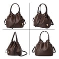 thumbnail image 2 of GOWELL Fashion Bucket Bag for Women's Large Capacity Crossbody Handbag Tote Bag Faux Leather Single Commuter Bag Detachable & Adjustable Shoulder Strap, Shoulder Bag Bucket, 2 of 9