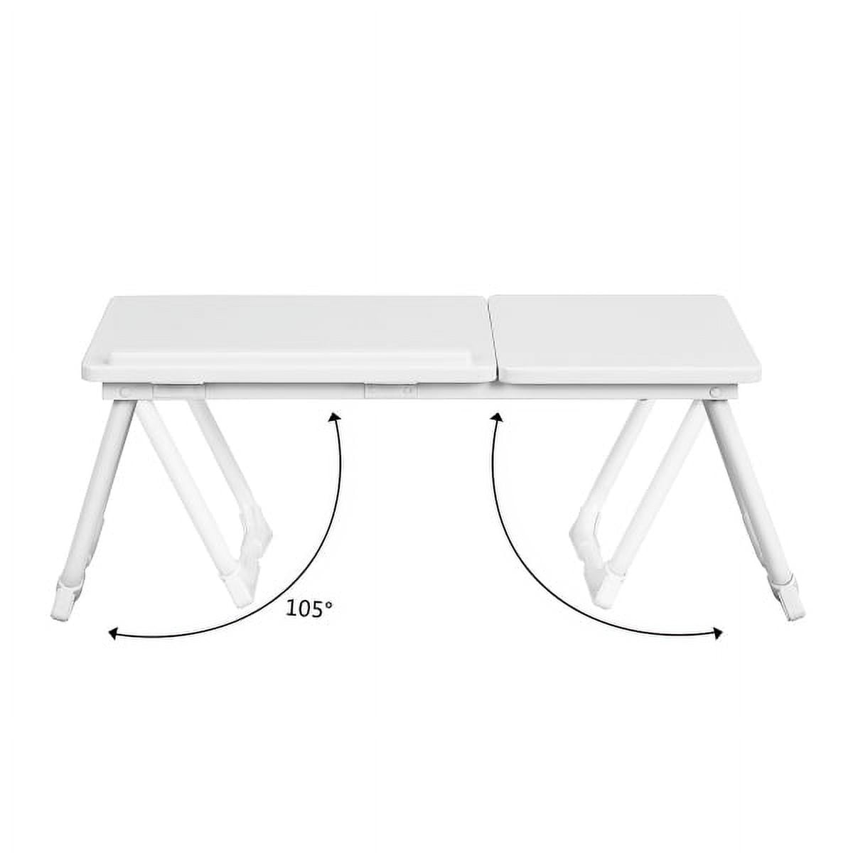 Foldable Laptop Table Lap Desk Bed Desk Breakfast Serving Bed