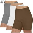 thumbnail image 2 of 3 Pack Biker Shorts Womens Soft Stretch Summer Leggings Shorts High Waist Workout Yoga Active Shorts Multipack (XL, 3PC-K), 2 of 4