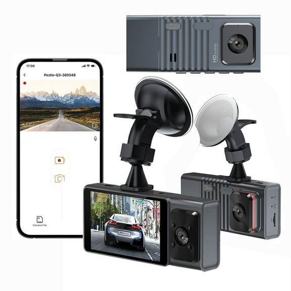 BCZHQQ 1080P WiFi Dash Cam-Driving Recorder-Dash Camera-Dashcams for Cars with Night Vision and Loop Recording-24 Hours Parking Monitor-Car Camera-Multifunction Dash Camera