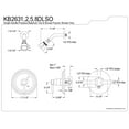 thumbnail image 2 of Kingston Brass KB2638DLSO CONCORD Single Handle Tub and Shower Shower only, 2 of 2