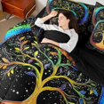 thumbnail image 4 of Manfei Rustic Plant 7-Piece Twin Bedding Sets,Tree Of Life Bedding Comforter Set,bohemian Exotic Style Sheet Sets For Teens,Breathable Home Decor Reversible, 4 of 8