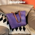 thumbnail image 5 of Montana West Women's Oversized Hobo Tote Shoulder Satchel Bag, True Purple, 5 of 7