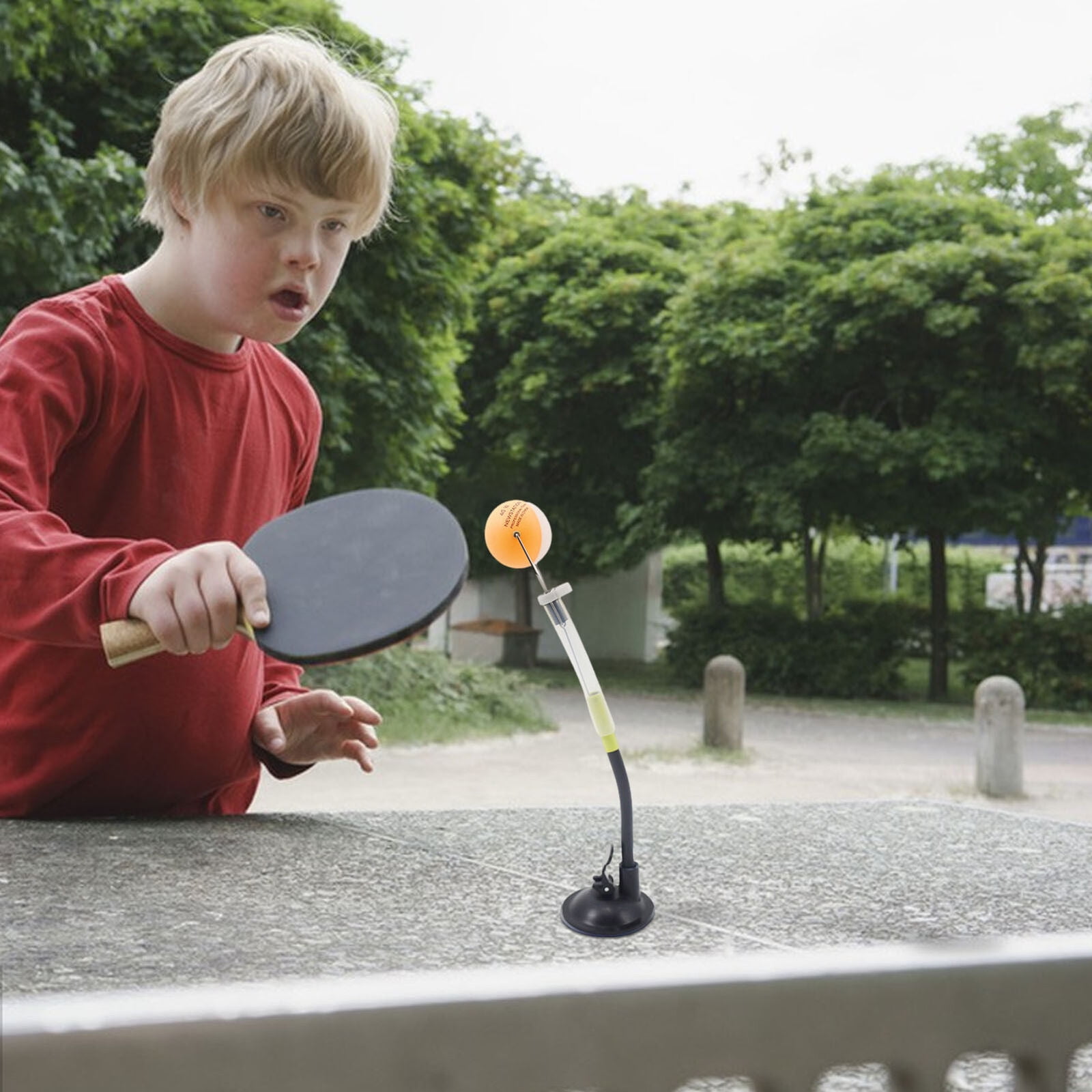 Table Tennis Trainer Professional Ping Pong Robot Machine Sucker Type Training