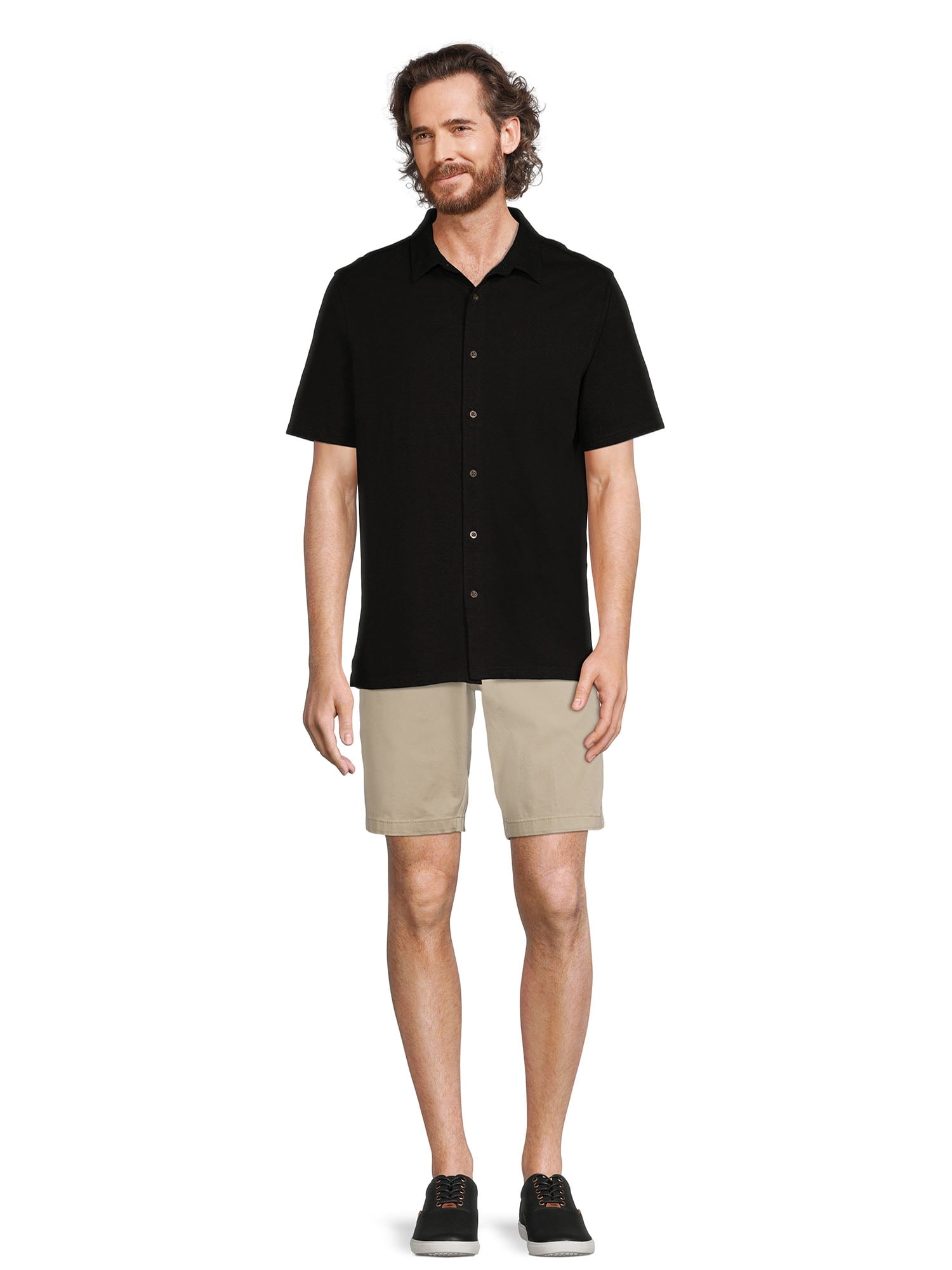 George Men’s Knit Button Down Shirt, Sizes S-3XL