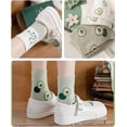 thumbnail image 5 of CoCozhu 5/10 Pairs Long Staple Cotton Socks For Women with Fruit Patterned Design Crew Socks, 5 of 7