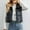 Black, variant on Womens Cropped Puffer Vest Lightweight White Overcoat Sleeveless Zip up Jackets Slim for Women Winter