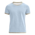 thumbnail image 6 of LIIPEE T Shirts For Boys Short Sleeve Crew Neck Fashion Color Block Ringer Tees Kids Casual Loose Cute Summer T Shirt,11-12 Years, 6 of 6